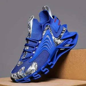 Men's outdoor running shoes with fashionable laces,