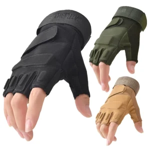 Fingerless Tactical Gloves Half Finger for Men Women