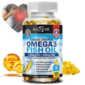 Fish Oil Omega 3 Contains EPA 1200mg & DHA 900mg